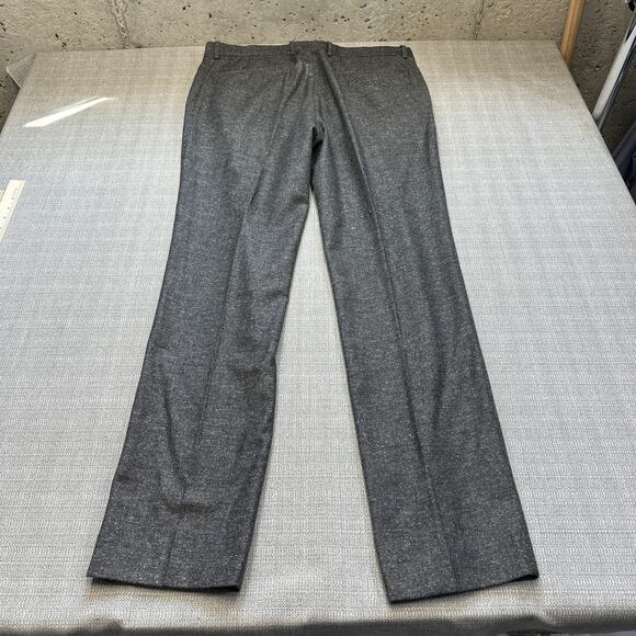 Theory Pants Mens 36 Gray Jake W Heyward Wool Silk Blend Dress Trousers Modern - Picture 4 of 9